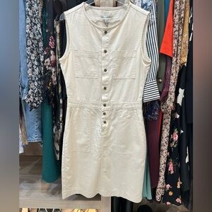 ROAMERS shirt dress. Sand color, size L. NWT.